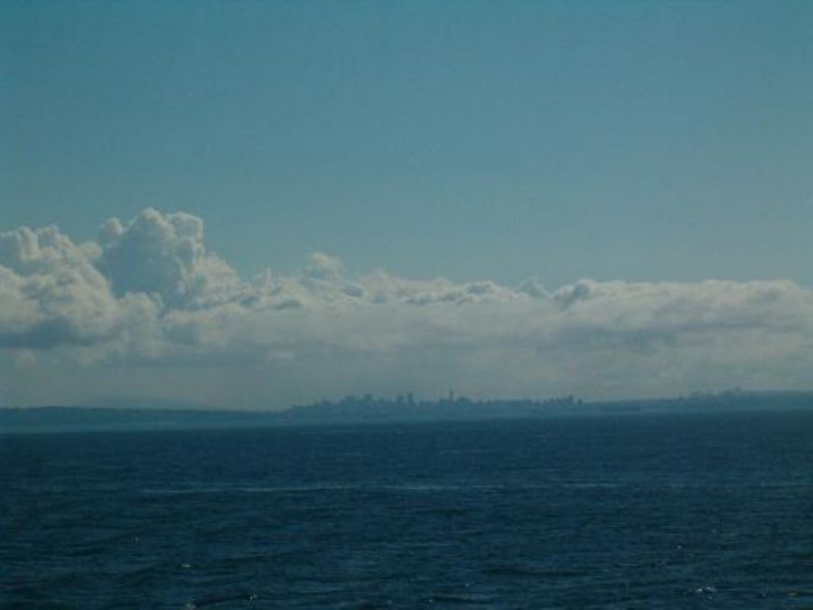 The ferry to Vancouver Island (you can see Vancouver ..) 