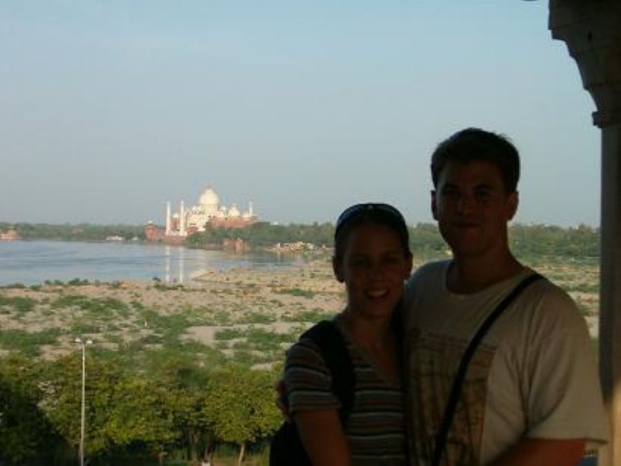 Taj mahal from Agra Fort 
