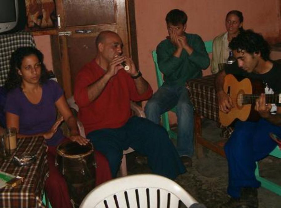 Jam session in the Nargila restaurant in Manali