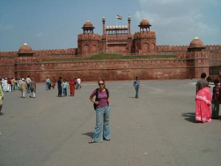 The red fort in Old Delhi 