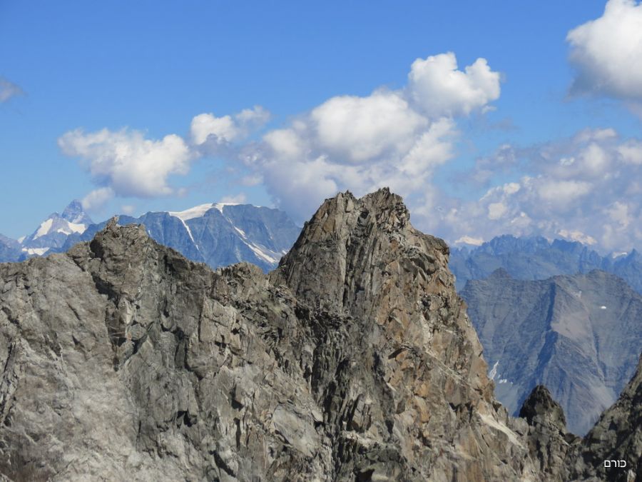 הנוף הנשקף מ Monte Bianco