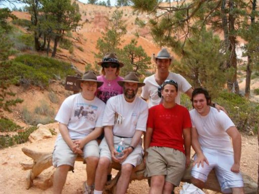 We walked some of the hike with the so nice Fishkin family 
