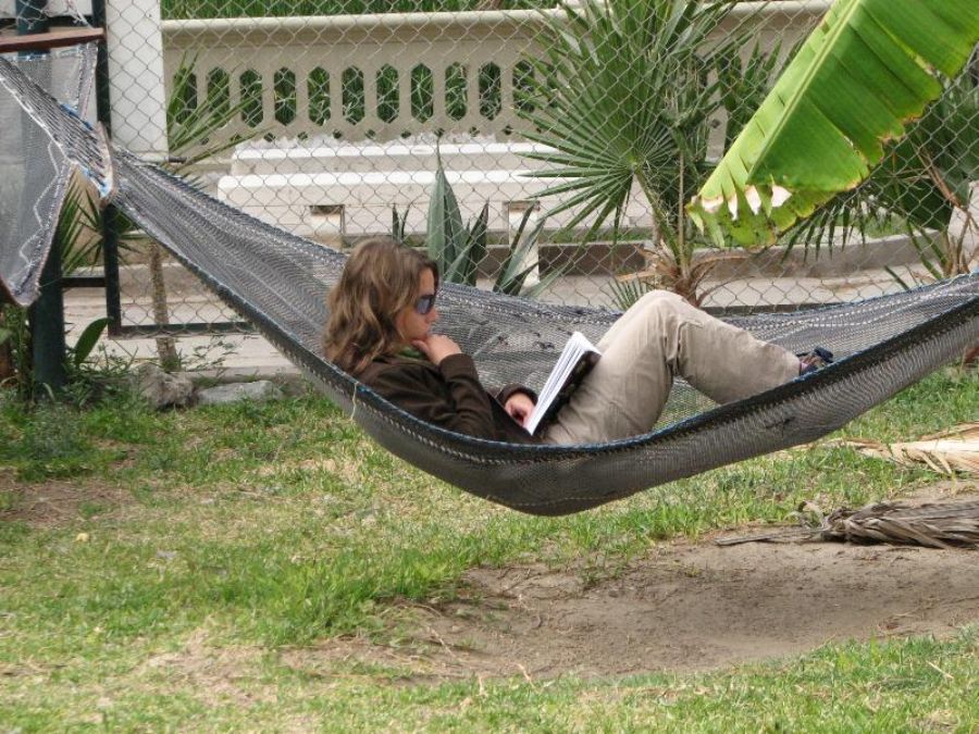 Resting at Huacachina
