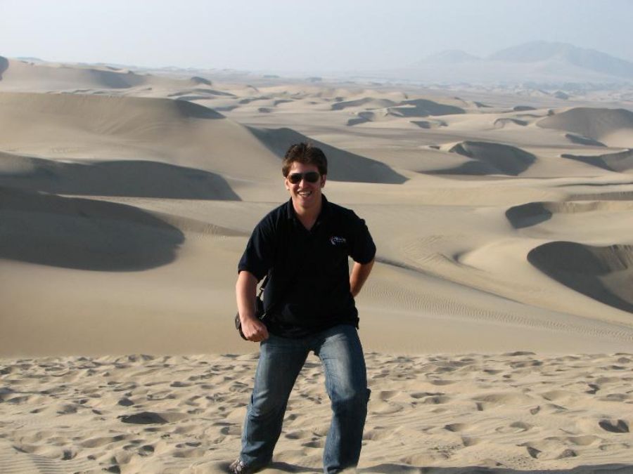 In the sand dunes