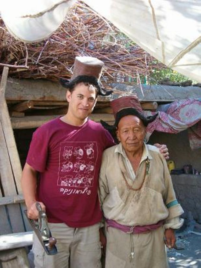 Yochai and his new grandpa - Hemis 